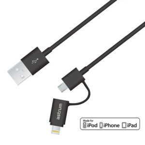 Micro and iPhone Cable