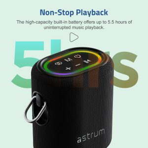 SP210 Bluetooth Waterproof  IP6 Speaker, 25W DSP TF LED TWS AUX MIC